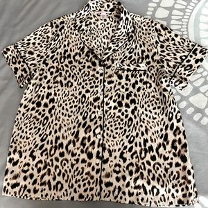 Victoria's Secret Pajama Short Set, Leopard Print